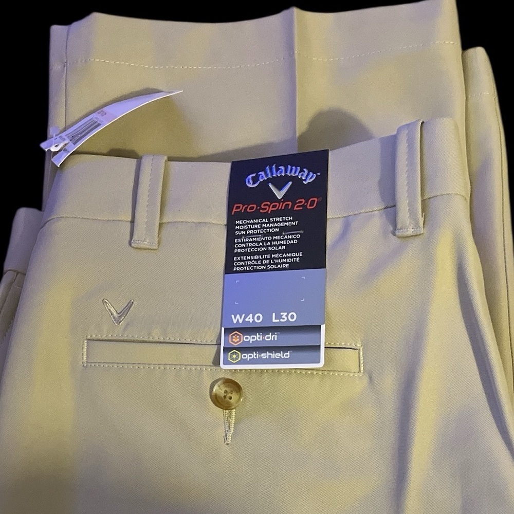 Callaway Plaza Pro Spin Taupe Golf Trousers